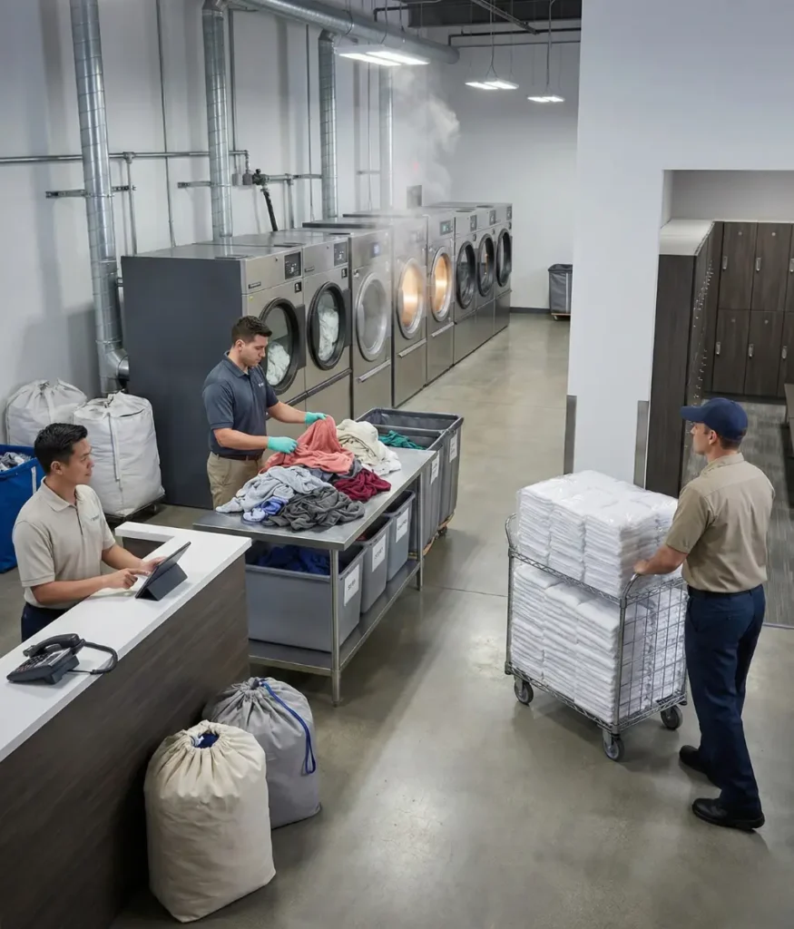 Gentle Workflow for Spa Salon Linens