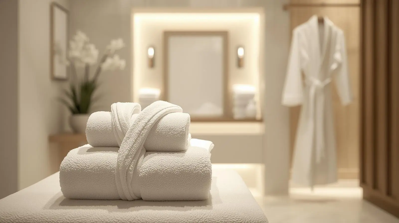 Spa Salon Robes Wraps Laundry